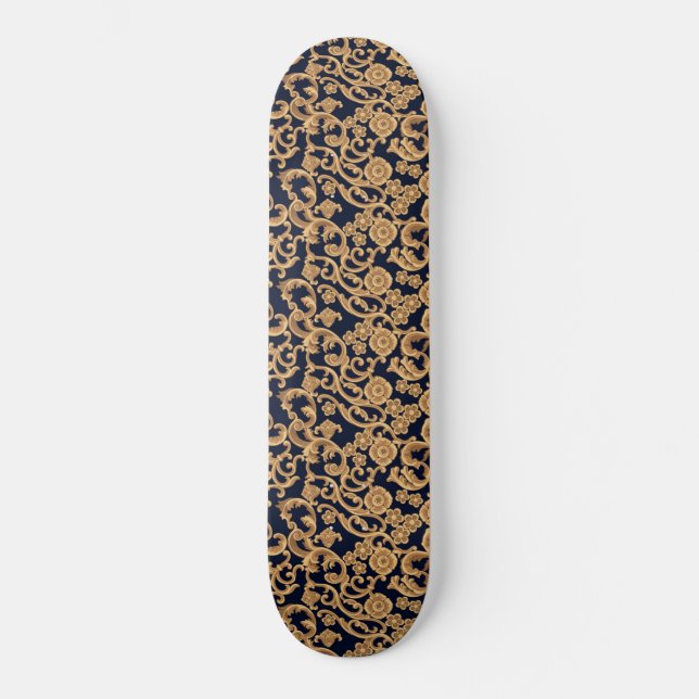 Skateboard de la bandeja de la hoja del patrón y l (Anverso)
