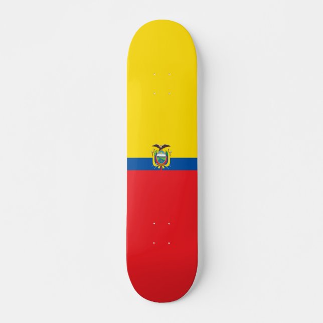 Skateboard de la bandera de Ecuador (Anverso )
