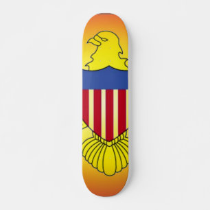 Skateboard de la Bandera de las Islas Vírgenes