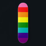 Skateboard de la bandera gay LGBT arcoiris<br><div class="desc">Skateboard de la bandera gay LGBT arcoiris</div>