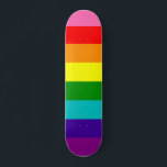 Skateboard de la bandera gay LGBT arcoiris<br><div class="desc">Skateboard de la bandera gay LGBT arcoiris</div>