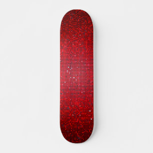 Skateboard de la Escuela Vieja Red Purpurina Sequi