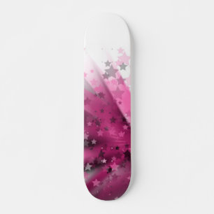 Skateboard de la explosión colorida de estrellas