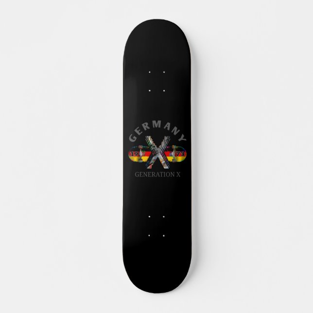 Skateboard de la Generación X Alemania de 1973 (Anverso )