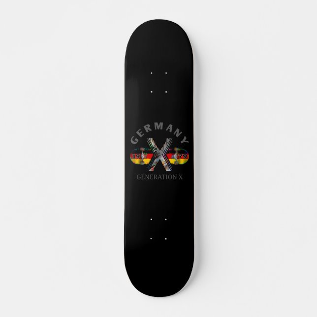 Skateboard de la Generación X Alemania de 1979 (Anverso )