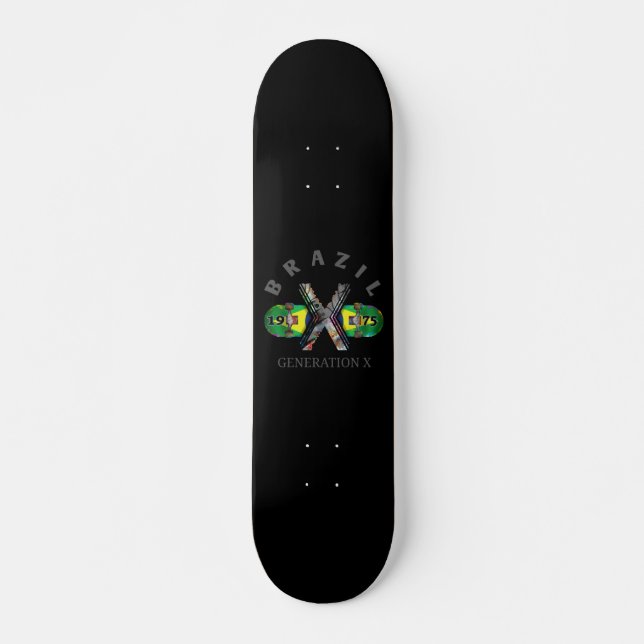 Skateboard de la generación X de Brasil 1975 (Anverso )
