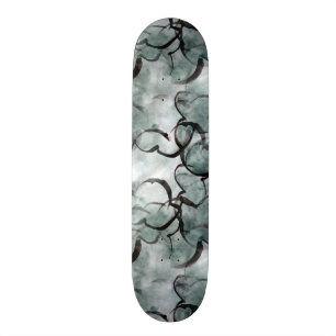 Skateboard de la mano gris del arte pintura vanguardista,