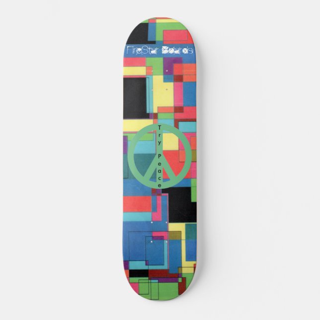 Skateboard de la paz de MoSaiC (Anverso)