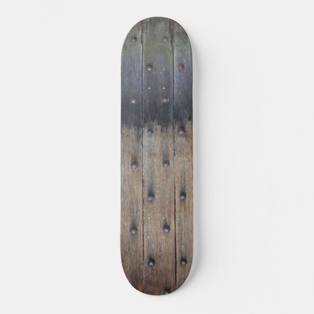 Skateboard de la puerta de madera de roble (Anverso)