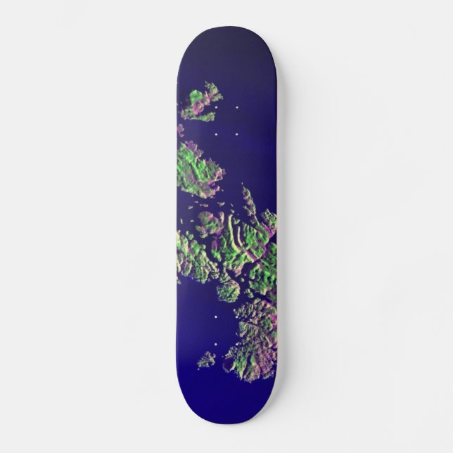 Skateboard de las islas Shetland (Anverso)