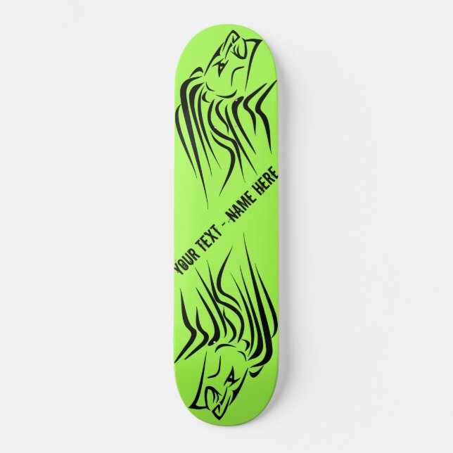 Skateboard de leones en funcionamiento - Personali (Anverso)