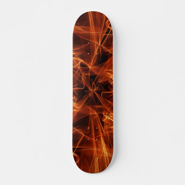 Skateboard de llamas de fuego (Anverso )