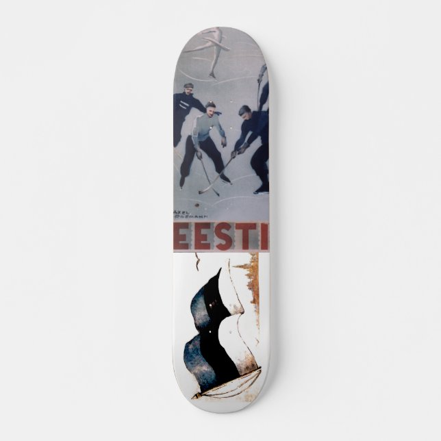 Skateboard de los Juegos de Invierno de Estonia (Anverso )
