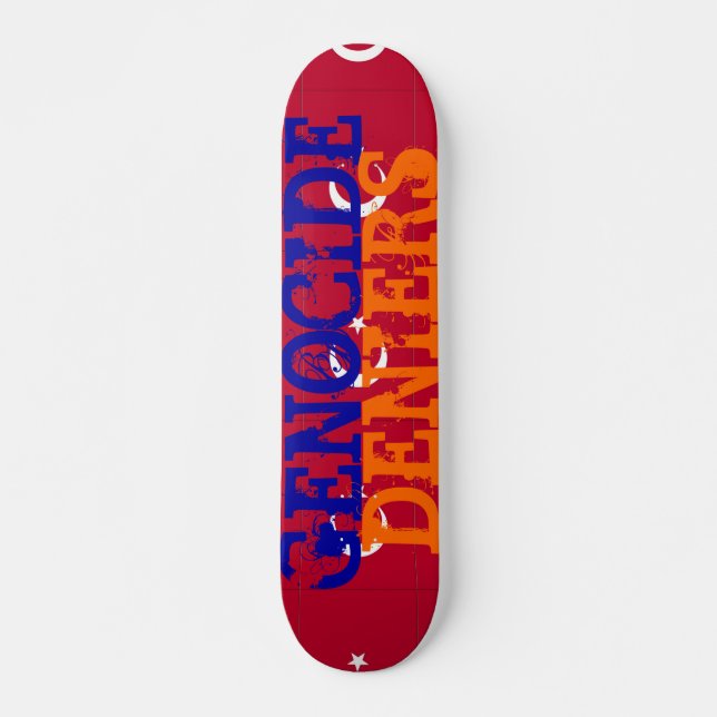 Skateboard de los que niegan el genocidio (Anverso )