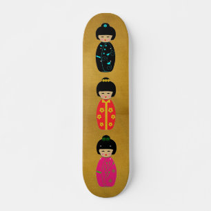 Skateboard de muñecas asiáticas