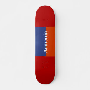 Skateboard de Naranja azul rojo