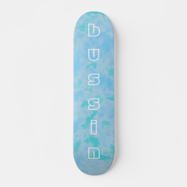 Skateboard de negocios de Guay nubes para principi (Anverso )