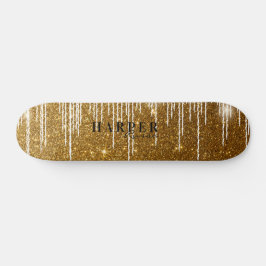 Skateboard de nombres personalizados de Purpurina