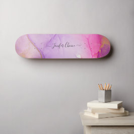 Skateboard de nombres personalizados de Purpurina