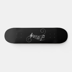 Skateboard de notas musicales