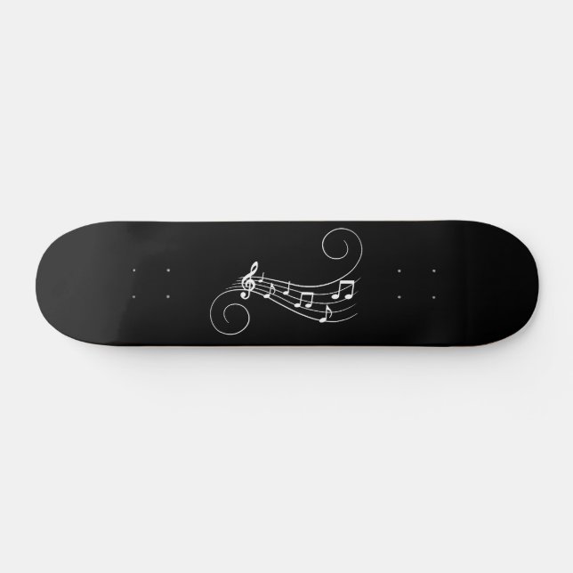 Skateboard de notas musicales (Horz)