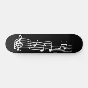 Skateboard de notas musicales