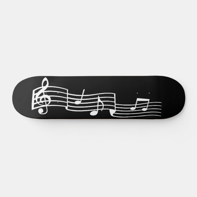 Skateboard de notas musicales (Horz)