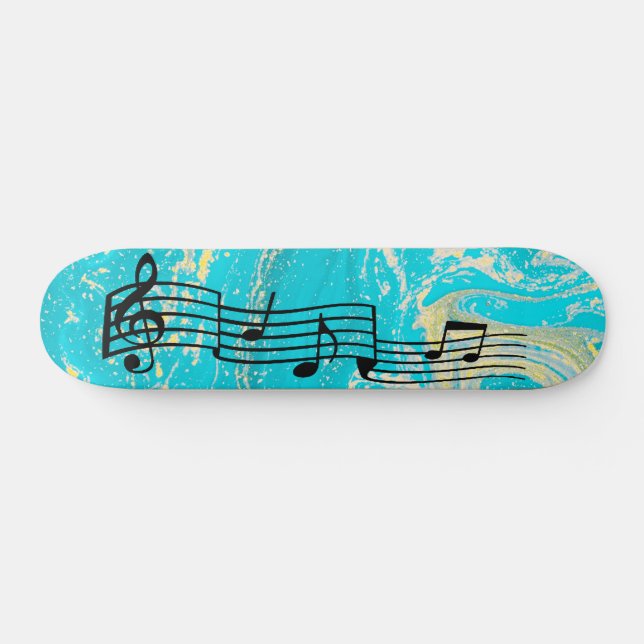 Skateboard de notas musicales (Horz)