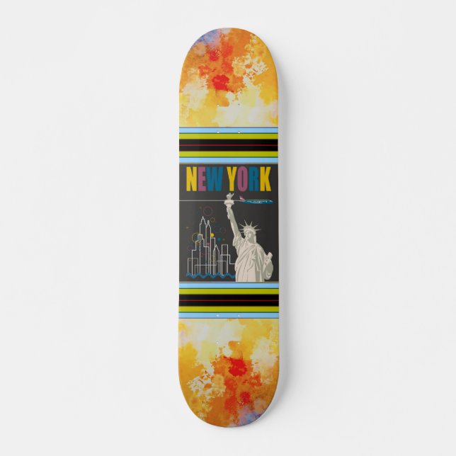 Skateboard de Nueva York (Anverso )