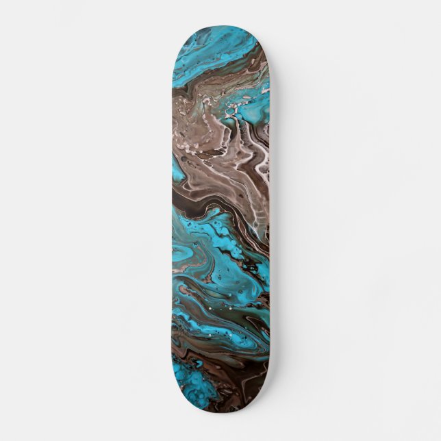 Skateboard "De nuevo al pantano azul" (Anverso)