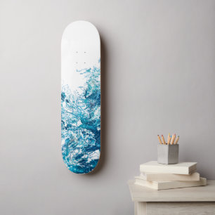 Skateboard de ola azul