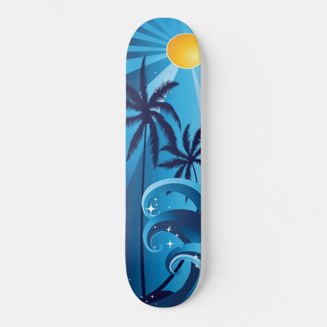 skateboard de olas de mar (Anverso)
