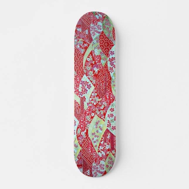 Skateboard de Origami Yuzen (Anverso )