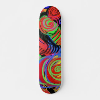 Skateboard de patrón de resumen circular