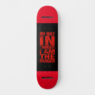 Skateboard de peligro personalizado