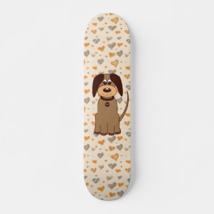 Skateboard de Perro Marrón