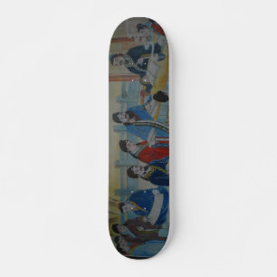 Skateboard de pintura mural china