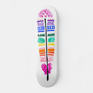 Skateboard de plumas.
