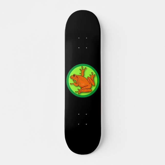 Skateboard de rana Naranja (Anverso )