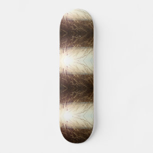 Skateboard de rayas naturales
