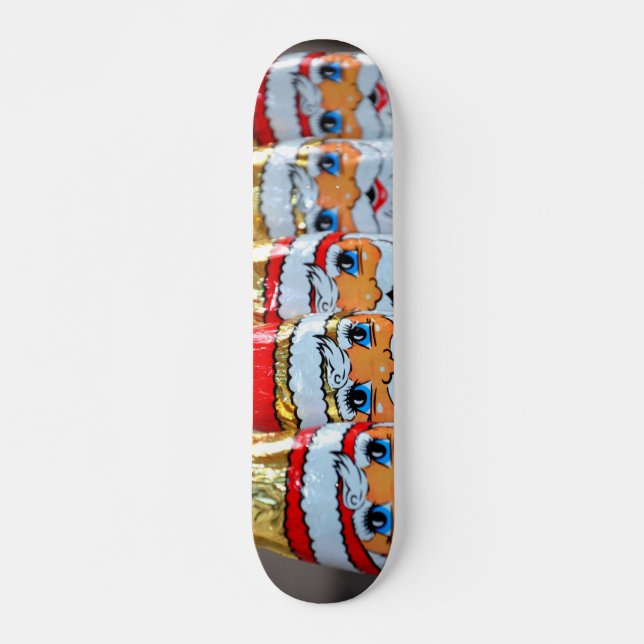 Skateboard de Relieve metalizado envuelto (Anverso )
