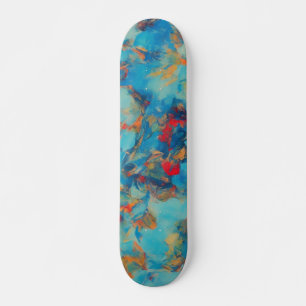 Skateboard de resumen azul