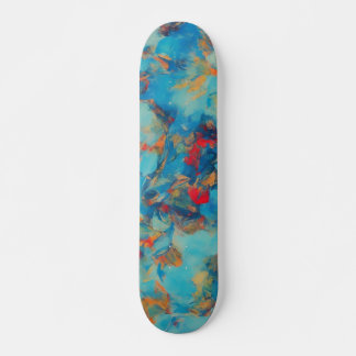 Skateboard de resumen azul