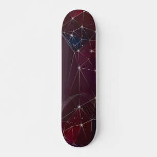 Skateboard de resumen geométrico oscuro