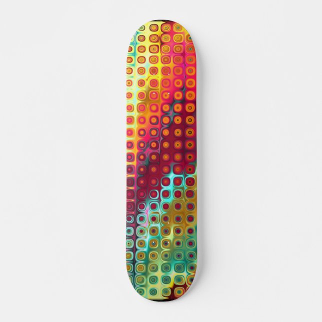 Skateboard de resumen tropical (Anverso )