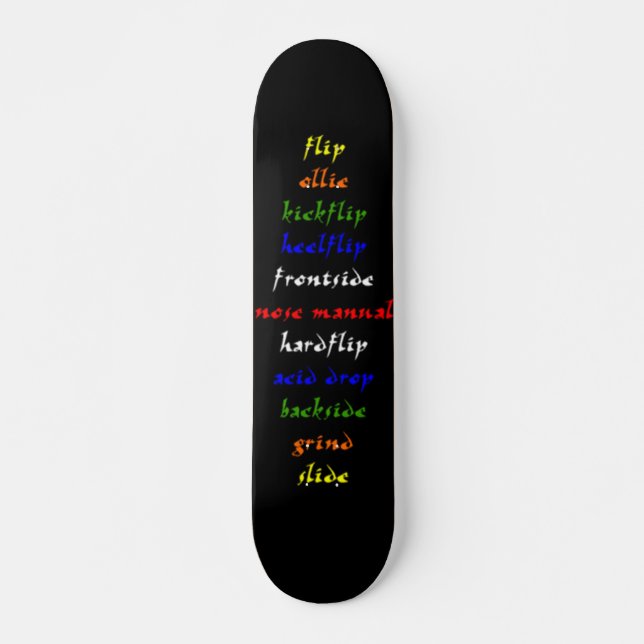 Skateboard de salida negra (Anverso )