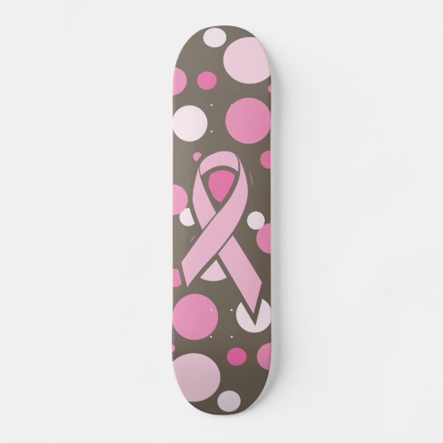 Skateboard de sensibilización sobre el cáncer de m (Anverso)