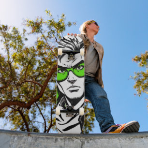 Skateboard de superhéroes urbanos - Estilo Manga G