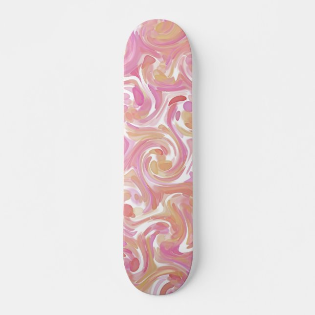 Skateboard de Swirl Rosa del desierto (Anverso )