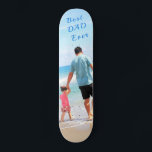 Skateboard de texto fotográfico personalizado - Me<br><div class="desc">Foto personalizado - Su propio diseño - Especial - Padre personalizado / Niño / Familia / Amigos o Regalo personal - Añadir su foto / texto - Redimensionar y mover o eliminar y agregar elementos / imágenes con la herramienta de personalización. Elige / agrega tu fuente favorita / color de...</div>